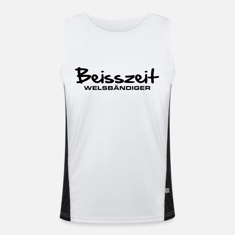 beisszeit_welsbaendiger Funktionelles Kontrast-Tank Top für Männer 