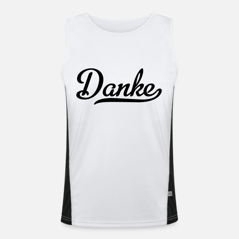 danke Funktionelles Kontrast-Tank Top für Männer 