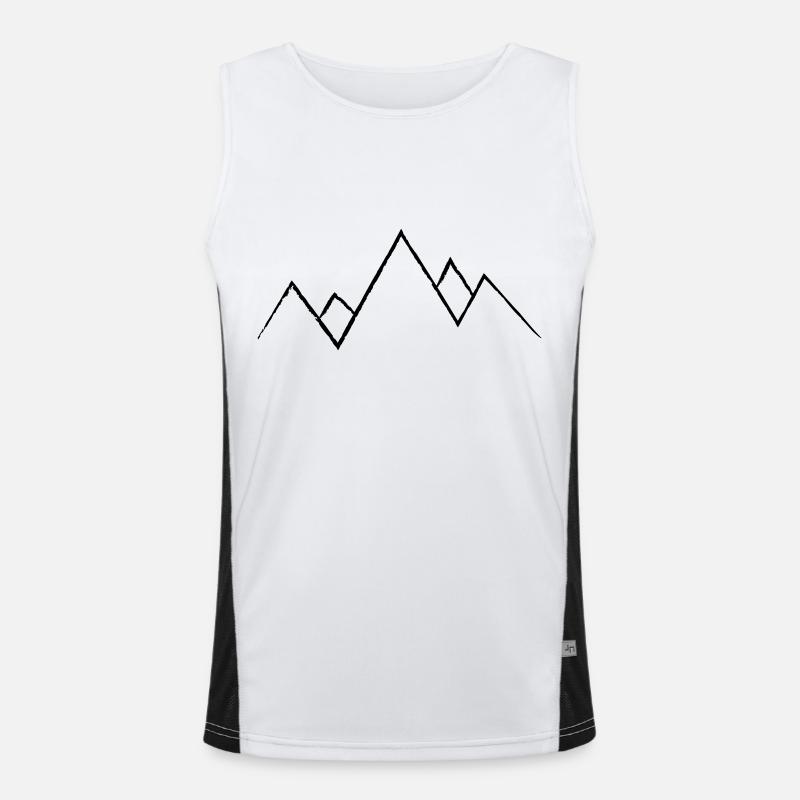 Ruf der Berge Funktionelles Kontrast-Tank Top für Männer 