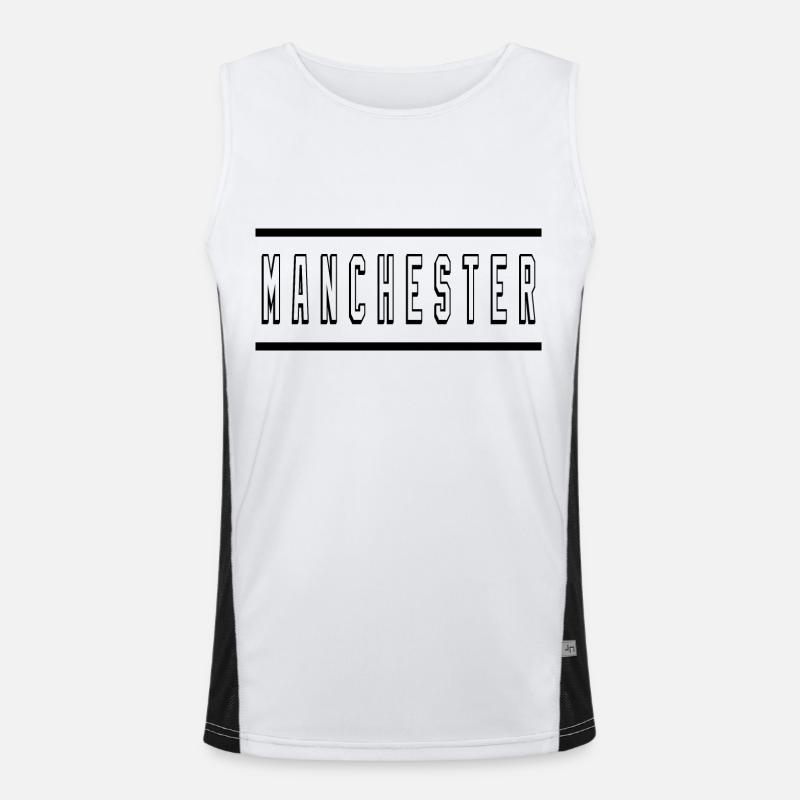 Cord Funktionelles Kontrast-Tank Top für Männer 