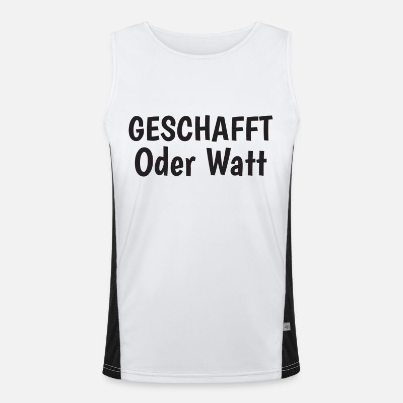 Motivation Oder Watt Funktionelles Kontrast-Tank Top für Männer 