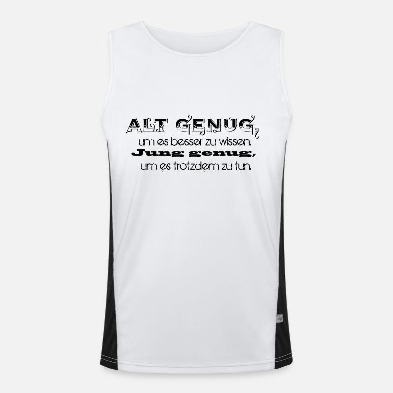 Old enough to know better Men's Functional Contrast Tank Top 
