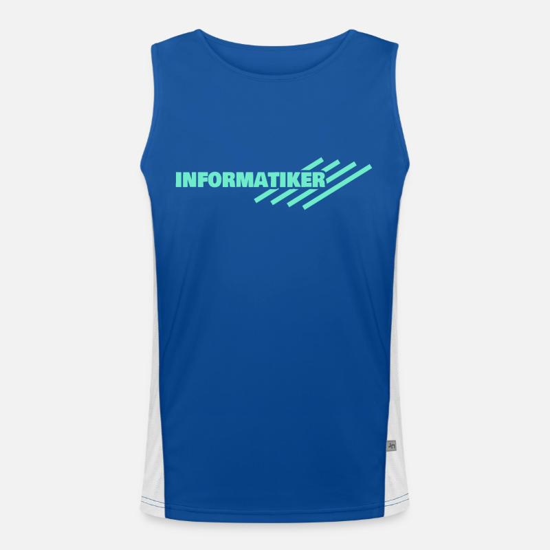 Informatiker Funktionelles Kontrast-Tank Top für Männer 