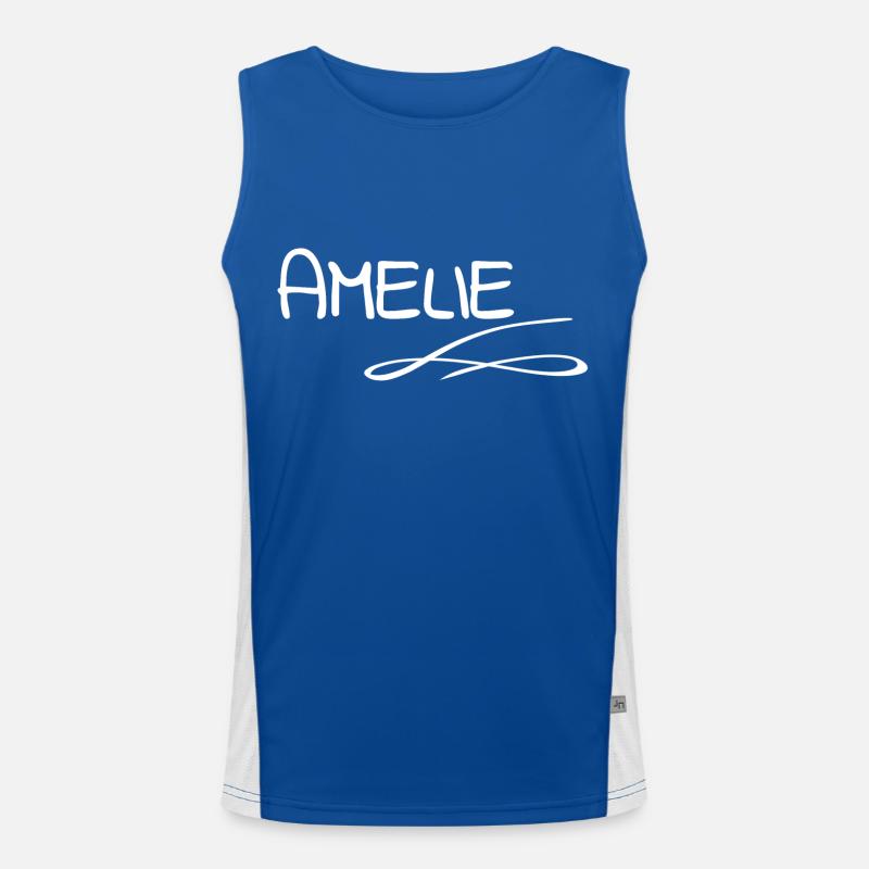First name Amelie Men's Functional Contrast Tank Top 