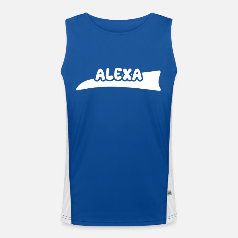 Cadeau pour Alexa Débardeur respirant contrasté Homme 