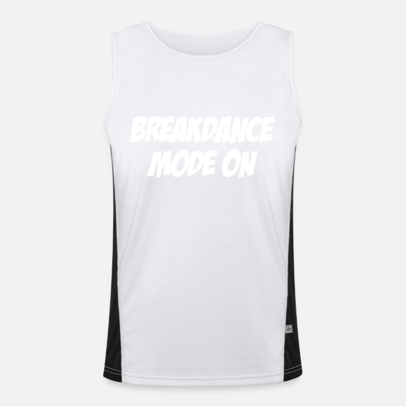 Breakdance Mode on - Men's Functional Contrast Tank Top - white/black