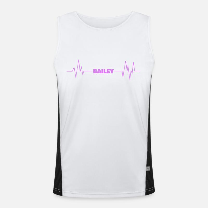 First name Bailey Men's Functional Contrast Tank Top 