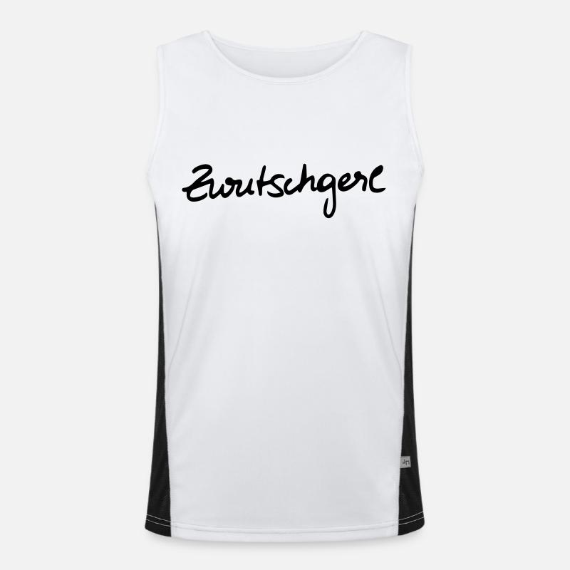 Zwutschgerl Funktionelles Kontrast-Tank Top für Männer 
