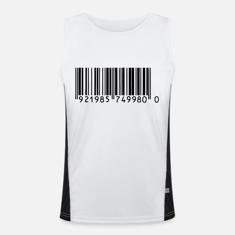 barcode Funktionelles Kontrast-Tank Top für Männer 