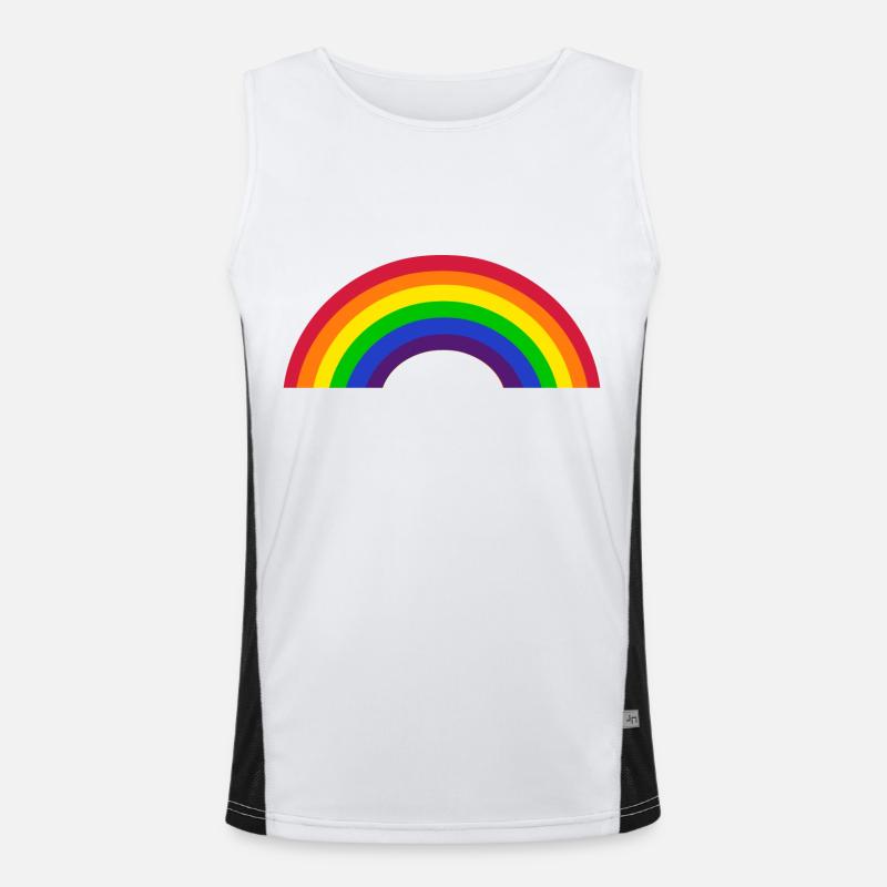 Rainbow Men's Functional Contrast Tank Top 