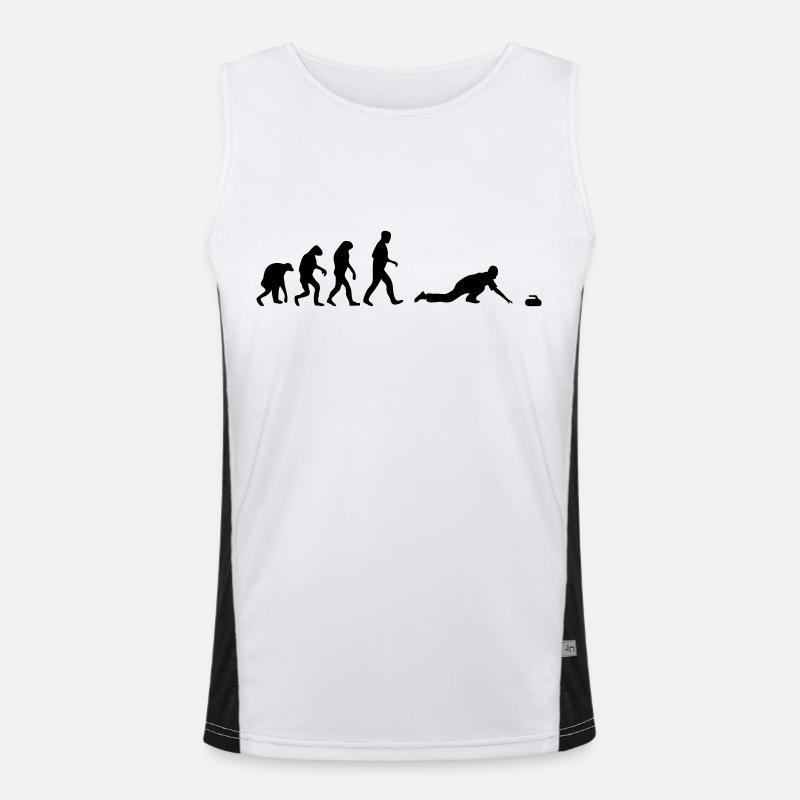 curling evolution Funktionelles Kontrast-Tank Top für Männer 