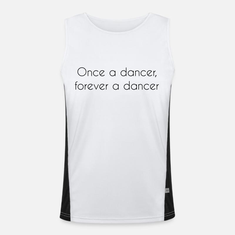 Ballet Ballerina Dancing Dance School Gift Men's Functional Contrast Tank Top 