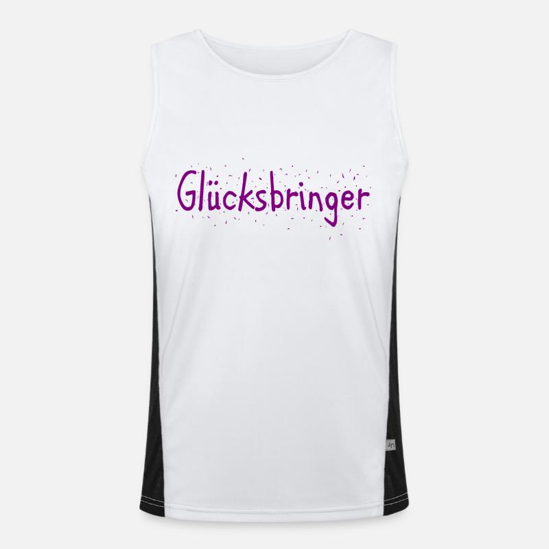 Glücksbringer Funktionelles Kontrast-Tank Top für Männer 