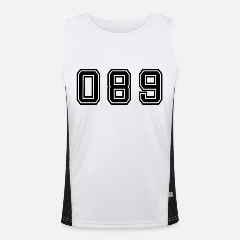 089 München Funktionelles Kontrast-Tank Top für Männer 