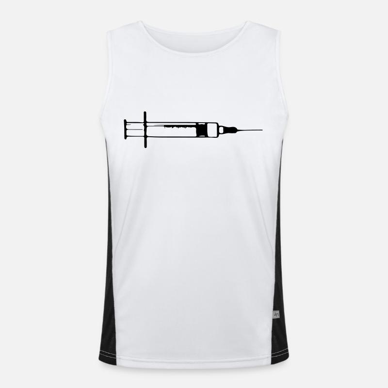 Syringe injection needle 1c. Men's Functional Contrast Tank Top 