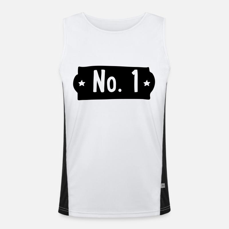 Numéro 1 Débardeur respirant contrasté Homme 