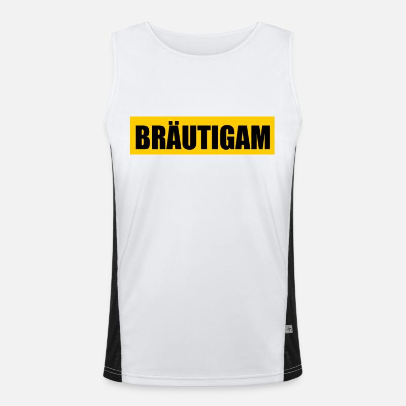bräutigam Funktionelles Kontrast-Tank Top für Männer 