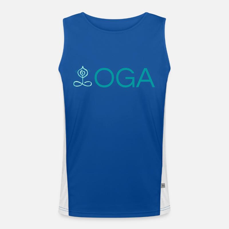 yoga gift idea Men's Functional Contrast Tank Top 
