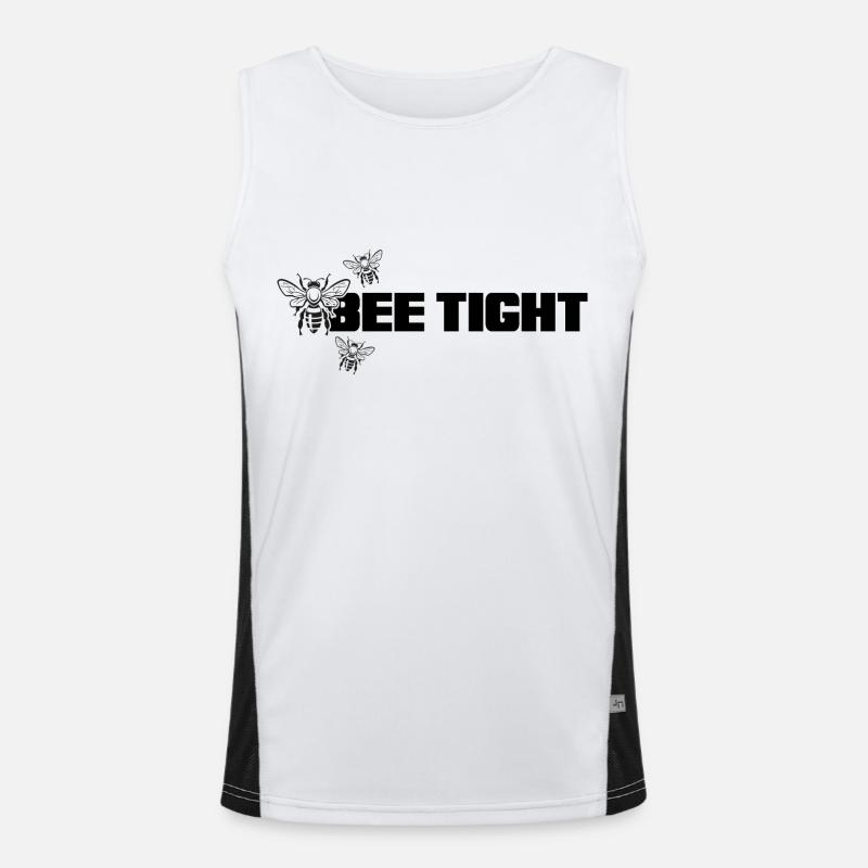 Beekeepers Hobby beekeepers "bee tight" honey make Men's Functional Contrast Tank Top 