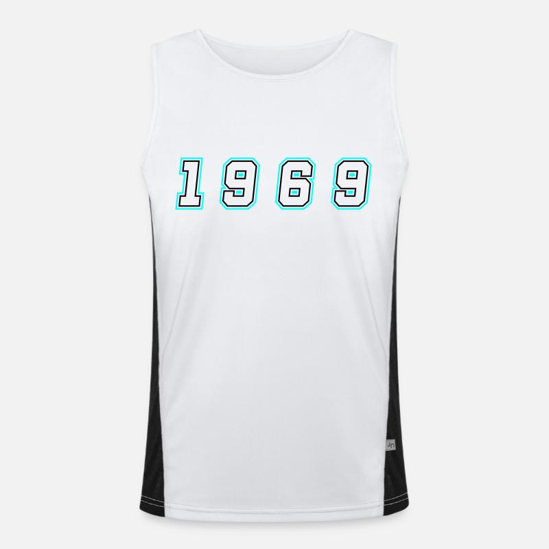 1969 Year Number Men's Functional Contrast Tank Top 