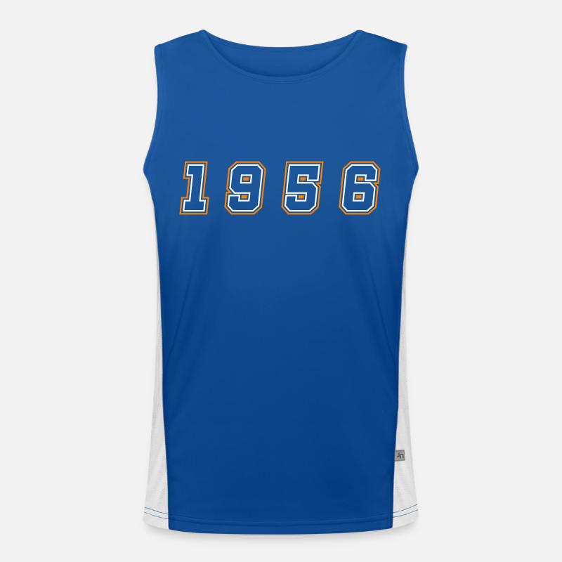 1956 Year Number Men's Functional Contrast Tank Top 