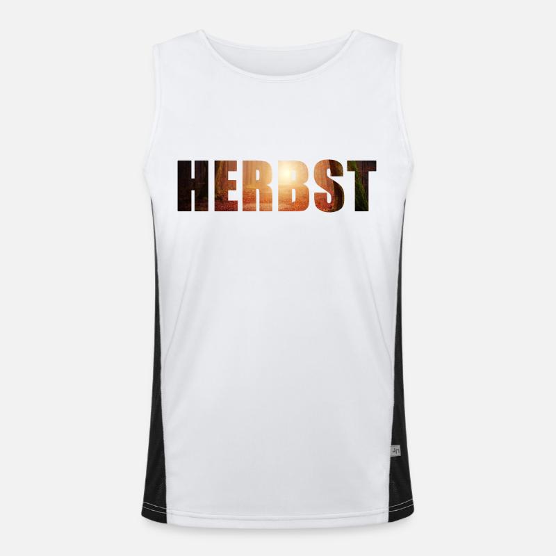 Herbst Funktionelles Kontrast-Tank Top für Männer 