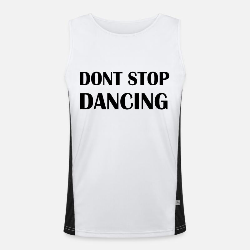 Dancing Dance Music Men's Functional Contrast Tank Top 