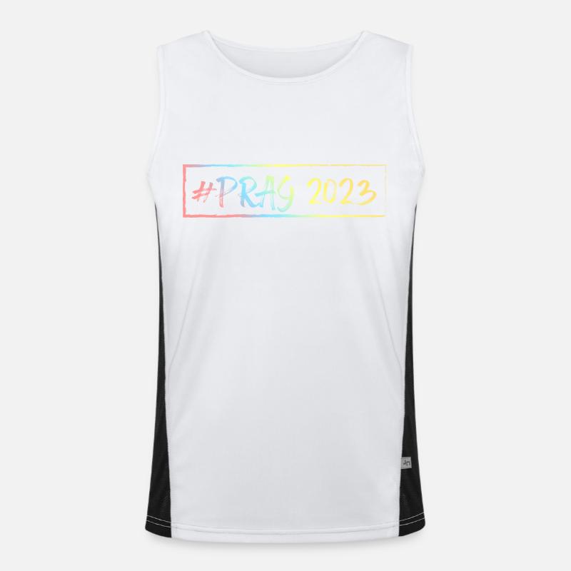 Prague 2023 Men's Functional Contrast Tank Top 