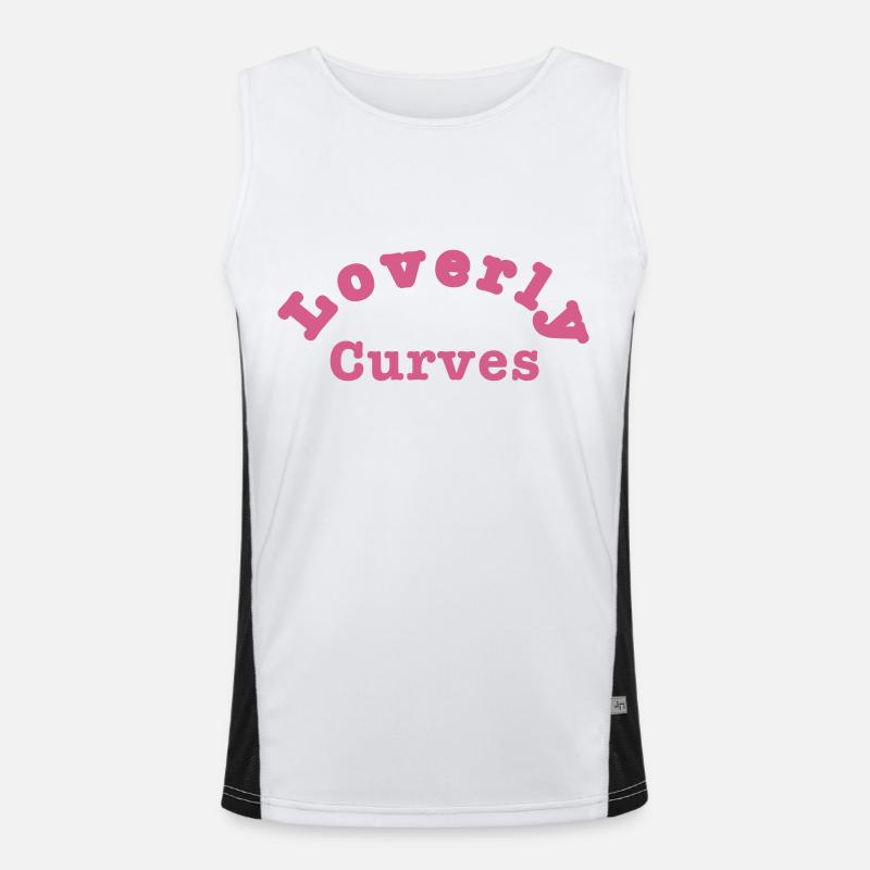 Loverly Curves v3 Men's Functional Contrast Tank Top 