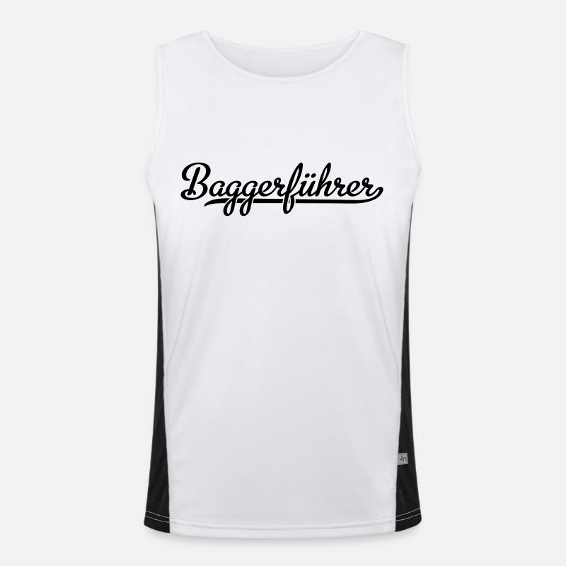 Baggerfahrer Funktionelles Kontrast-Tank Top für Männer 