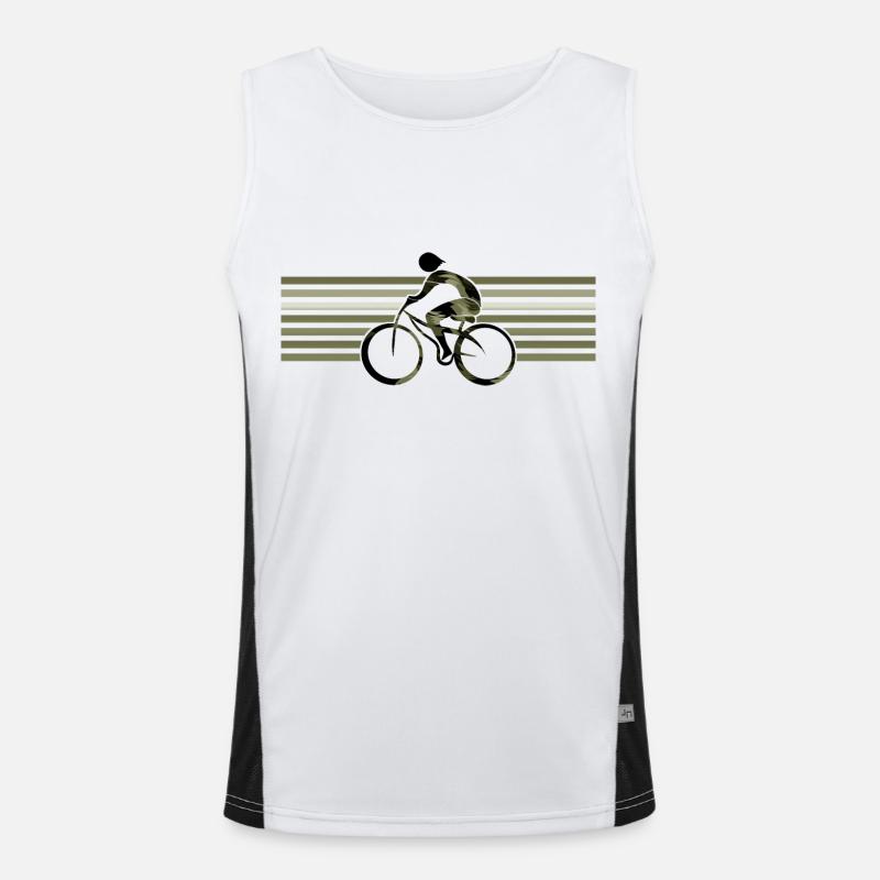 Radfahrer Funktionelles Kontrast-Tank Top für Männer 