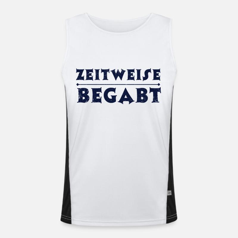 ZEITWEISE BEGABT Funktionelles Kontrast-Tank Top für Männer 