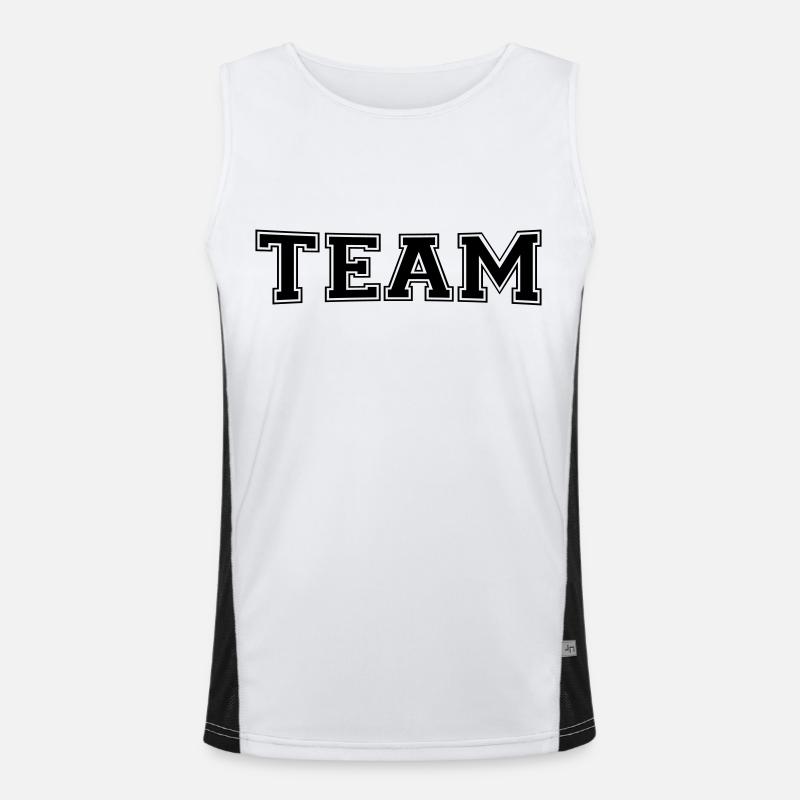 TEAM Funktionelles Kontrast-Tank Top für Männer 
