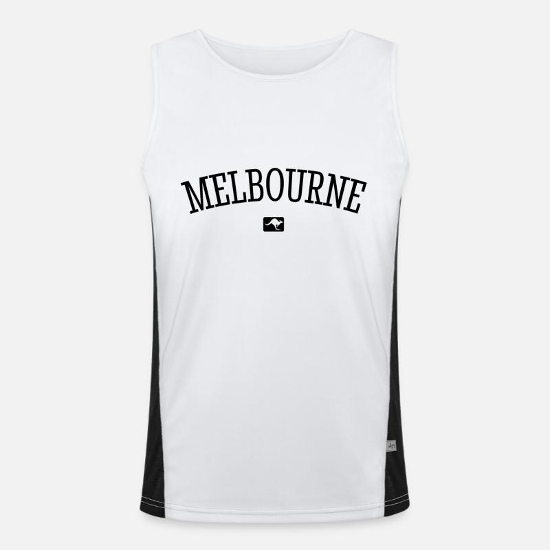 Melbourne, Australie, Down Under Kangaroo Koala Débardeur respirant contrasté Homme 