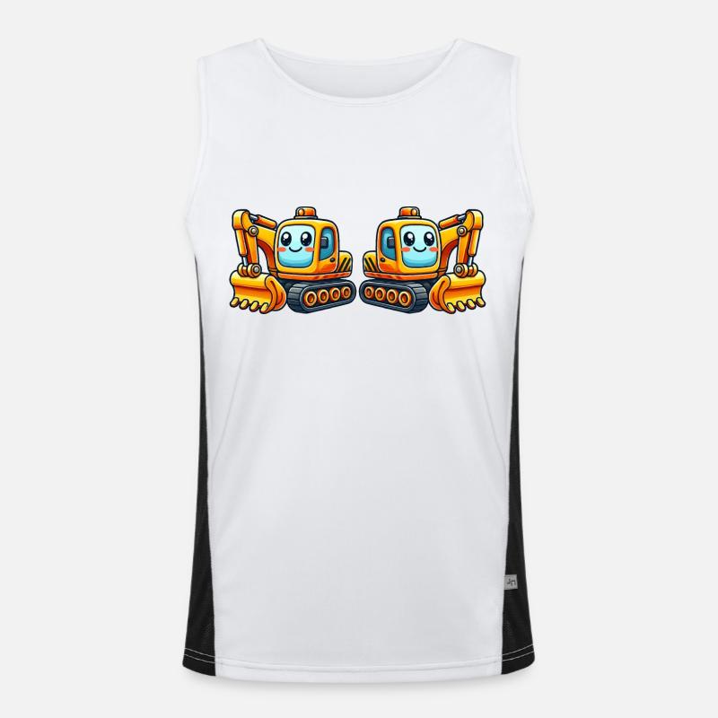 Bagger Comic Funktionelles Kontrast-Tank Top für Männer 