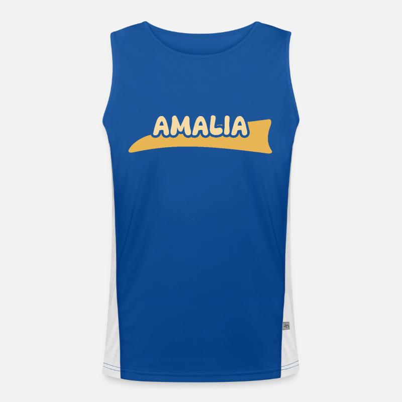 First name Amalia Men's Functional Contrast Tank Top 