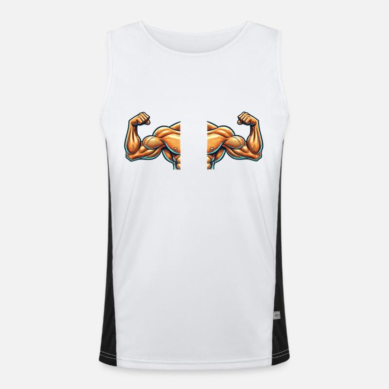 biceps 2 Men's Functional Contrast Tank Top 