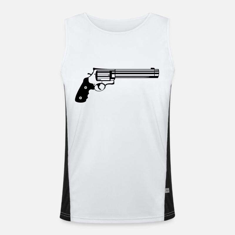 Pistole Funktionelles Kontrast-Tank Top für Männer 
