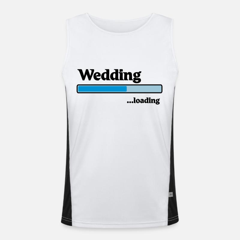 Wedding loading Funktionelles Kontrast-Tank Top für Männer 
