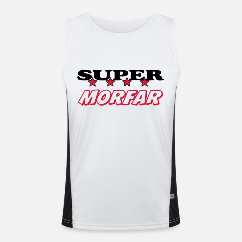 Super morfar Men's Functional Contrast Tank Top 