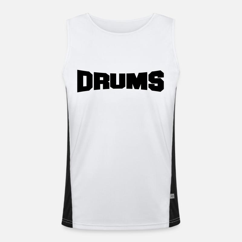 drums Men's Functional Contrast Tank Top 