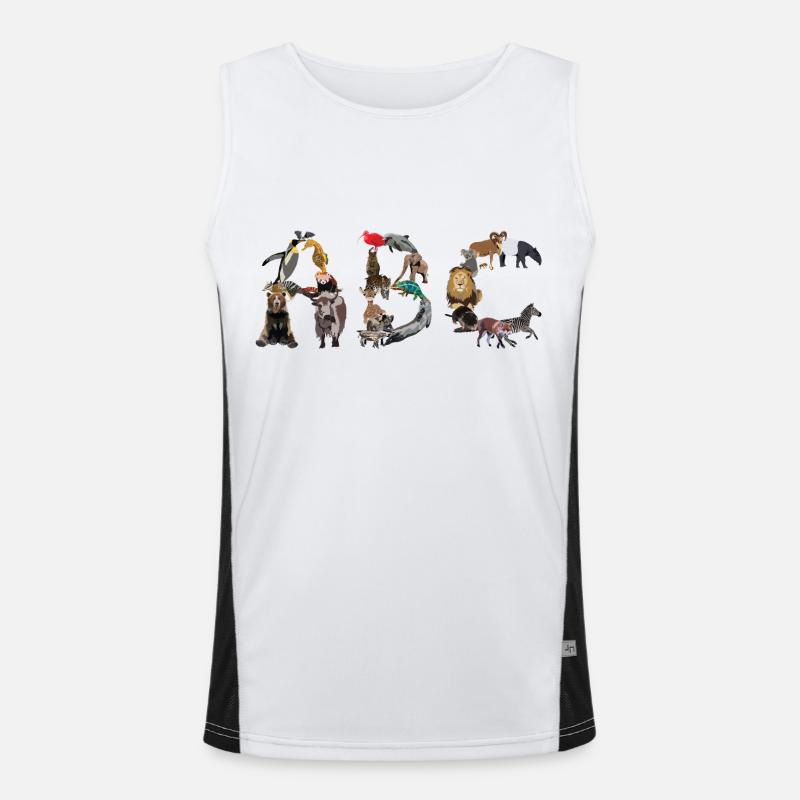 Tier ABC Funktionelles Kontrast-Tank Top für Männer 