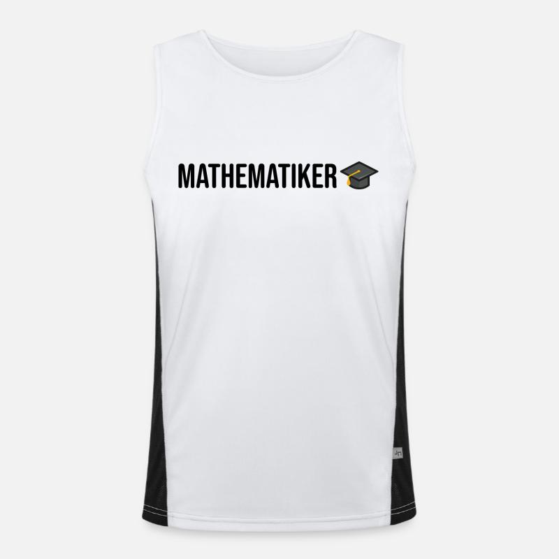 Mathematiker Studium Geschenkidee Funktionelles Kontrast-Tank Top für Männer 