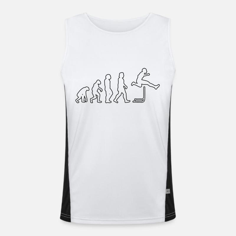 Hurdler Gift Hurdler Athlétisme Débardeur respirant contrasté Homme 