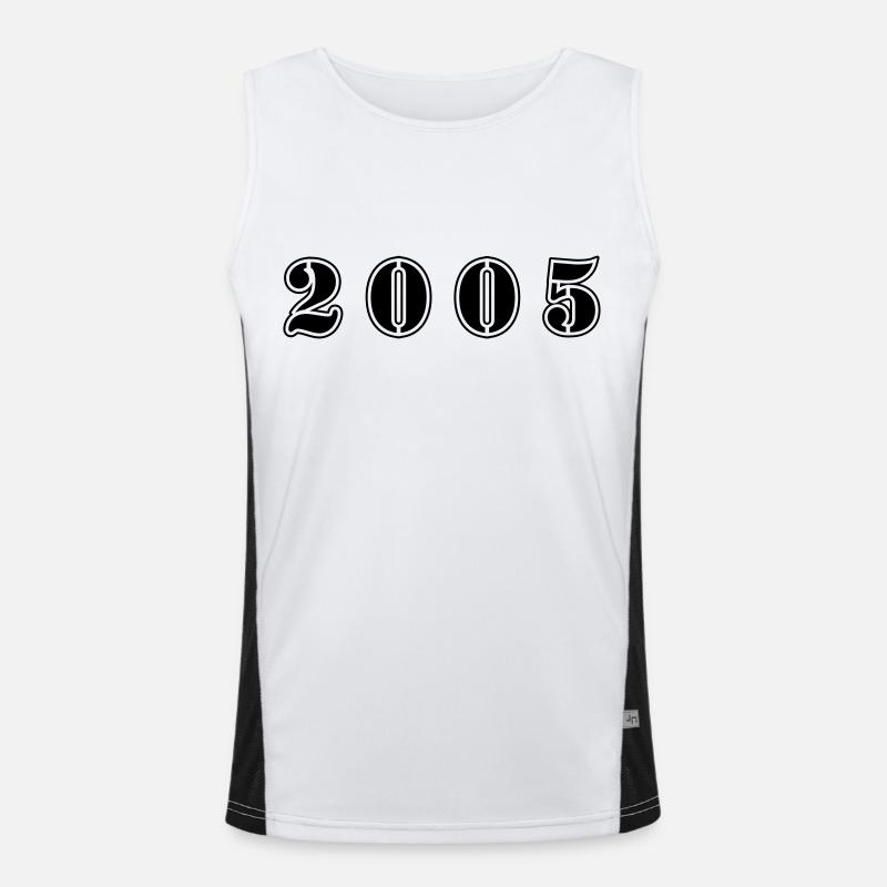 2005 Jahr Geburtstag Funktionelles Kontrast-Tank Top für Männer 