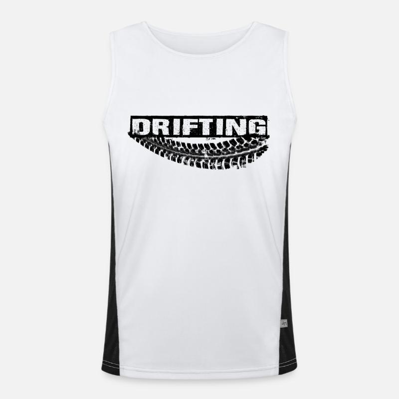 Dahintreibend Funktionelles Kontrast-Tank Top für Männer 