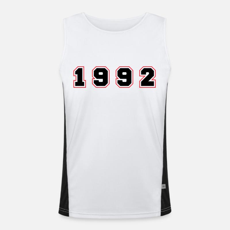 Numéro de l’année 1992 Débardeur respirant contrasté Homme 