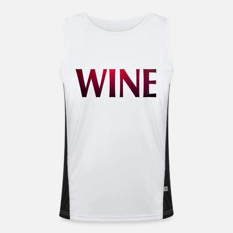 WINE Funktionelles Kontrast-Tank Top für Männer 
