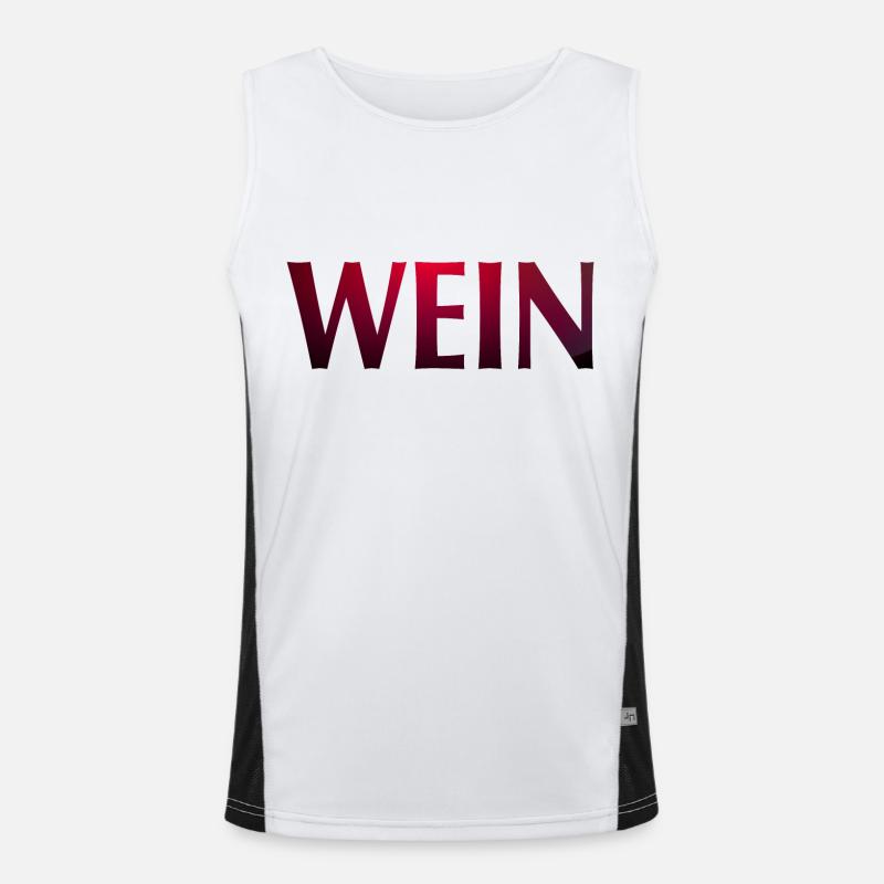 Wein Funktionelles Kontrast-Tank Top für Männer 