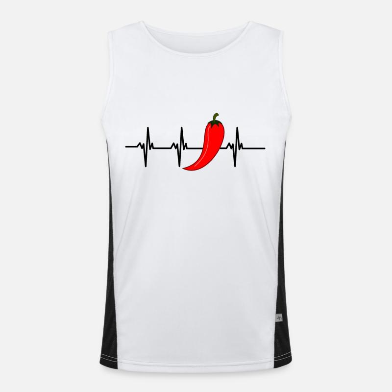 chilli heartbeat Men's Functional Contrast Tank Top 
